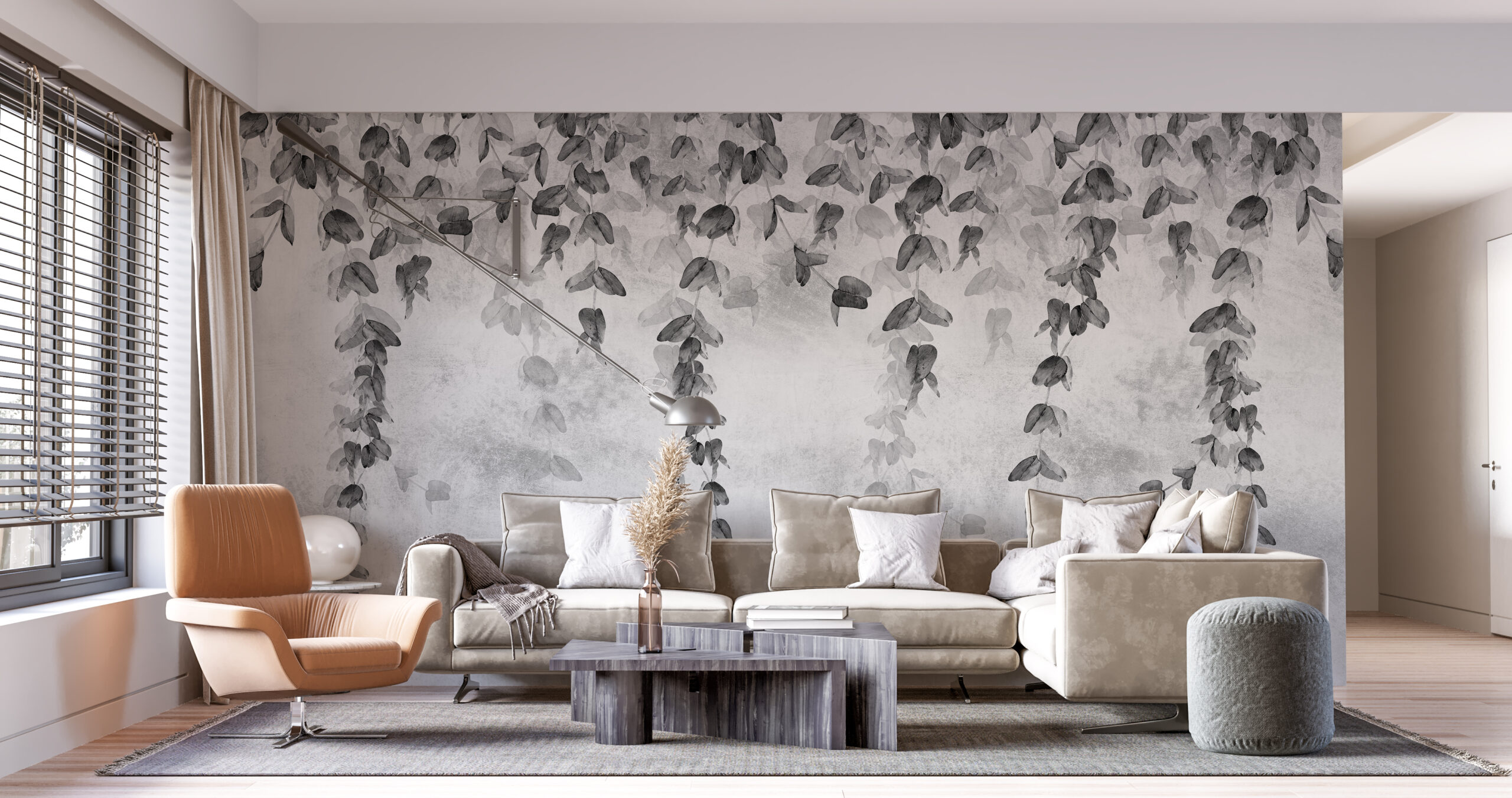 Zidni mural Dark Twigs