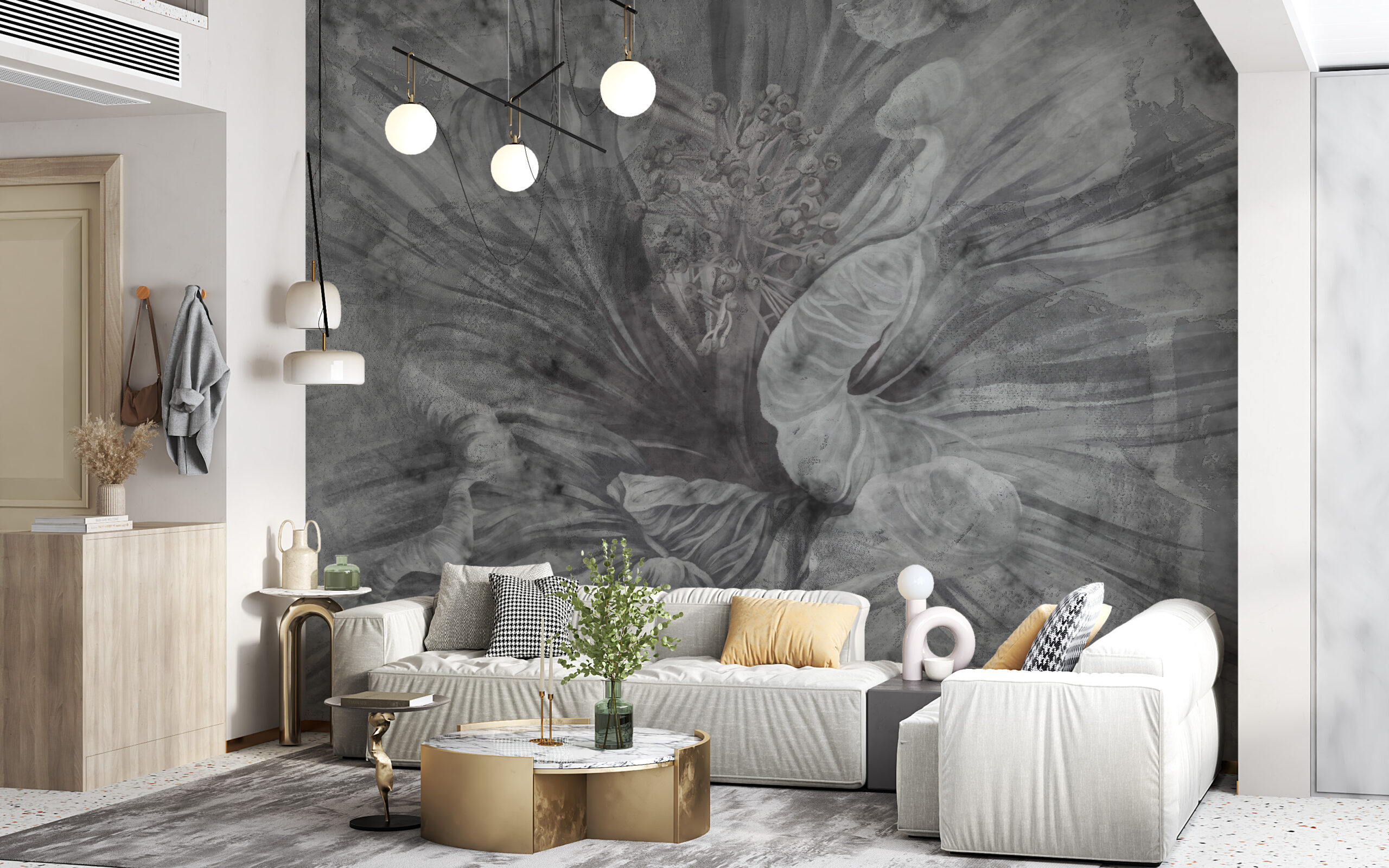 Zidni mural Tamni cvijet