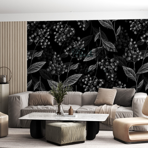 Zidni mural Black Berries