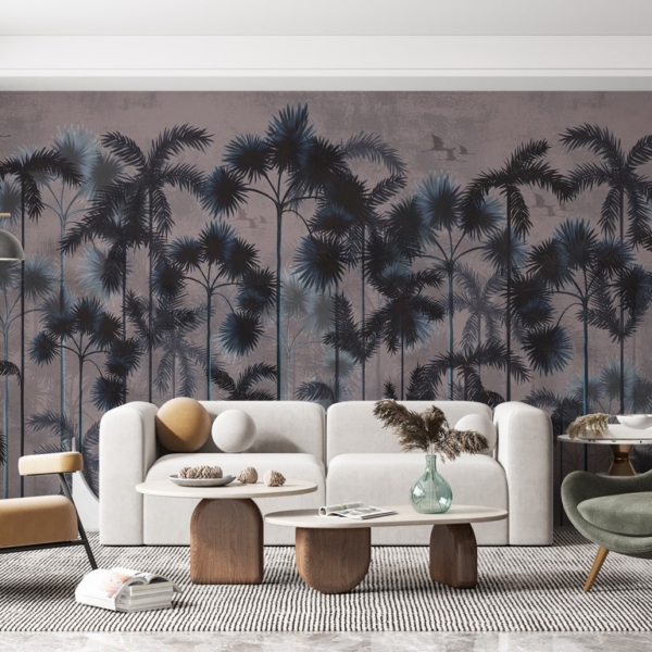 Zidni mural Black Palm Trees