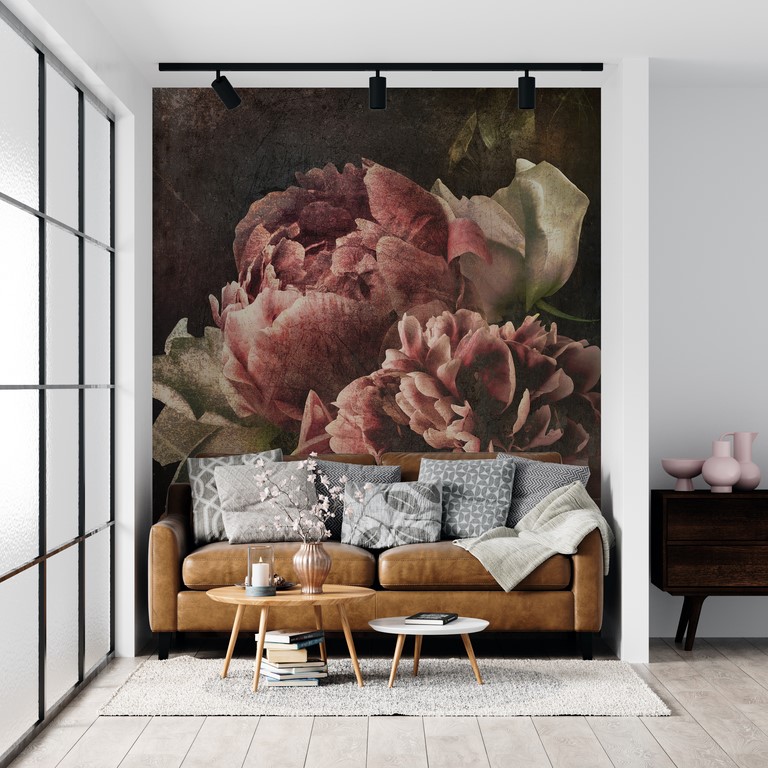 Zidni mural Crveni buket