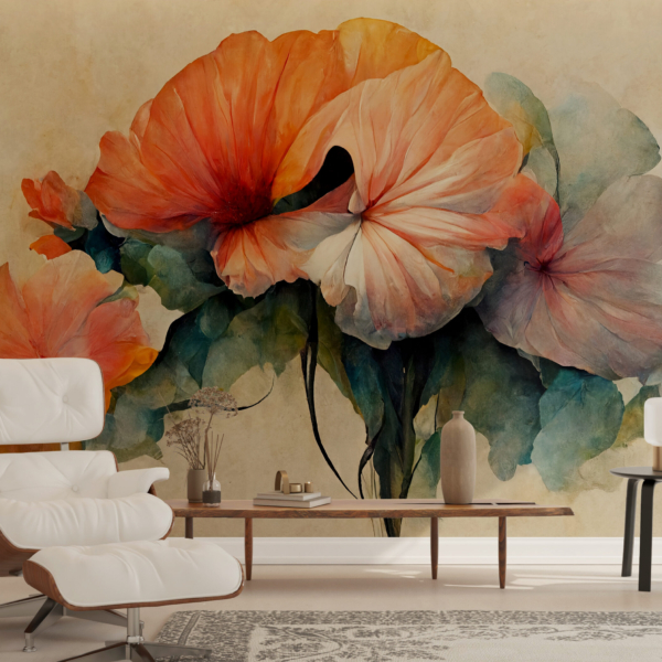 Zidni mural Crveni buket