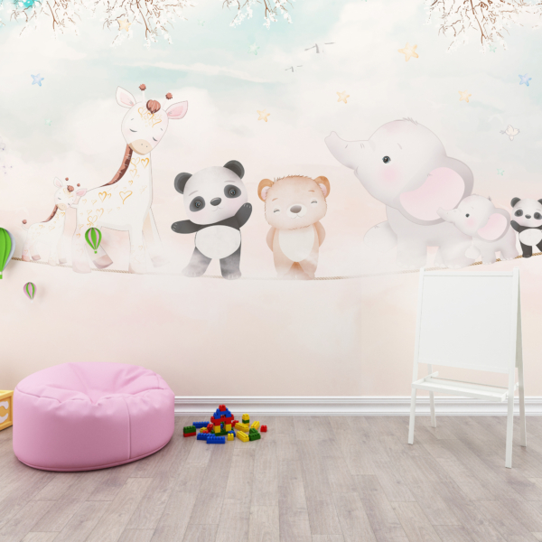 Zidni mural Četiri životinje