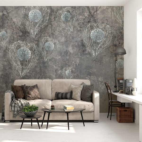 Nježna siva zidna stena