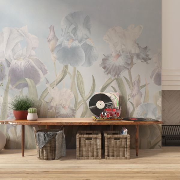 Zidni zidni zid Nježne perunike