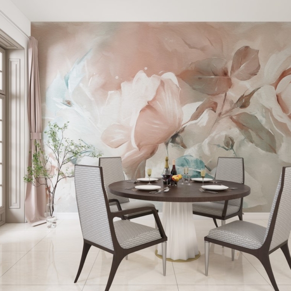 Zidni mural Nježne latice ruže