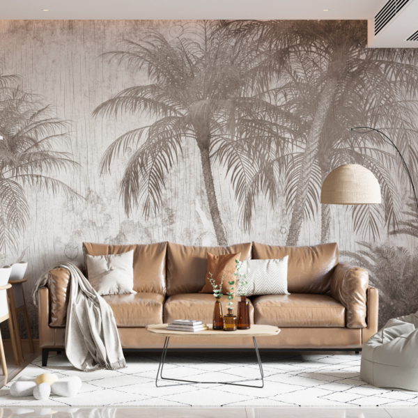 Zidni mural Kiša u džungli