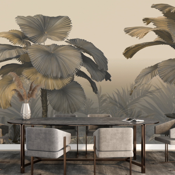 Tropsko drveće 3D zidni mural