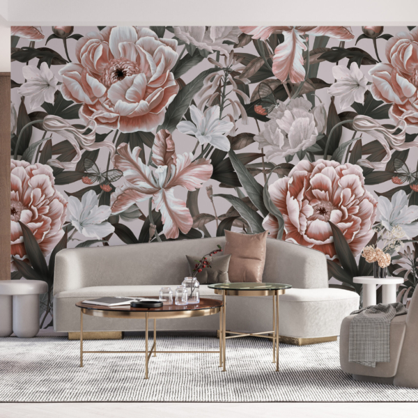 Zidni zid velikog cvijeća