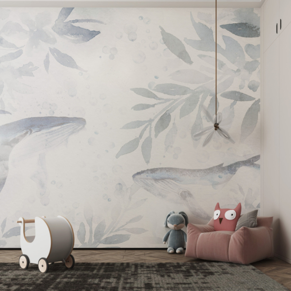 Zidni mural Dva kita