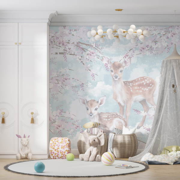 Zidni mural Dva jelena