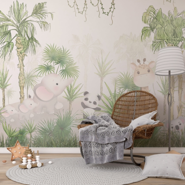 Zidni mural Divlje životinje