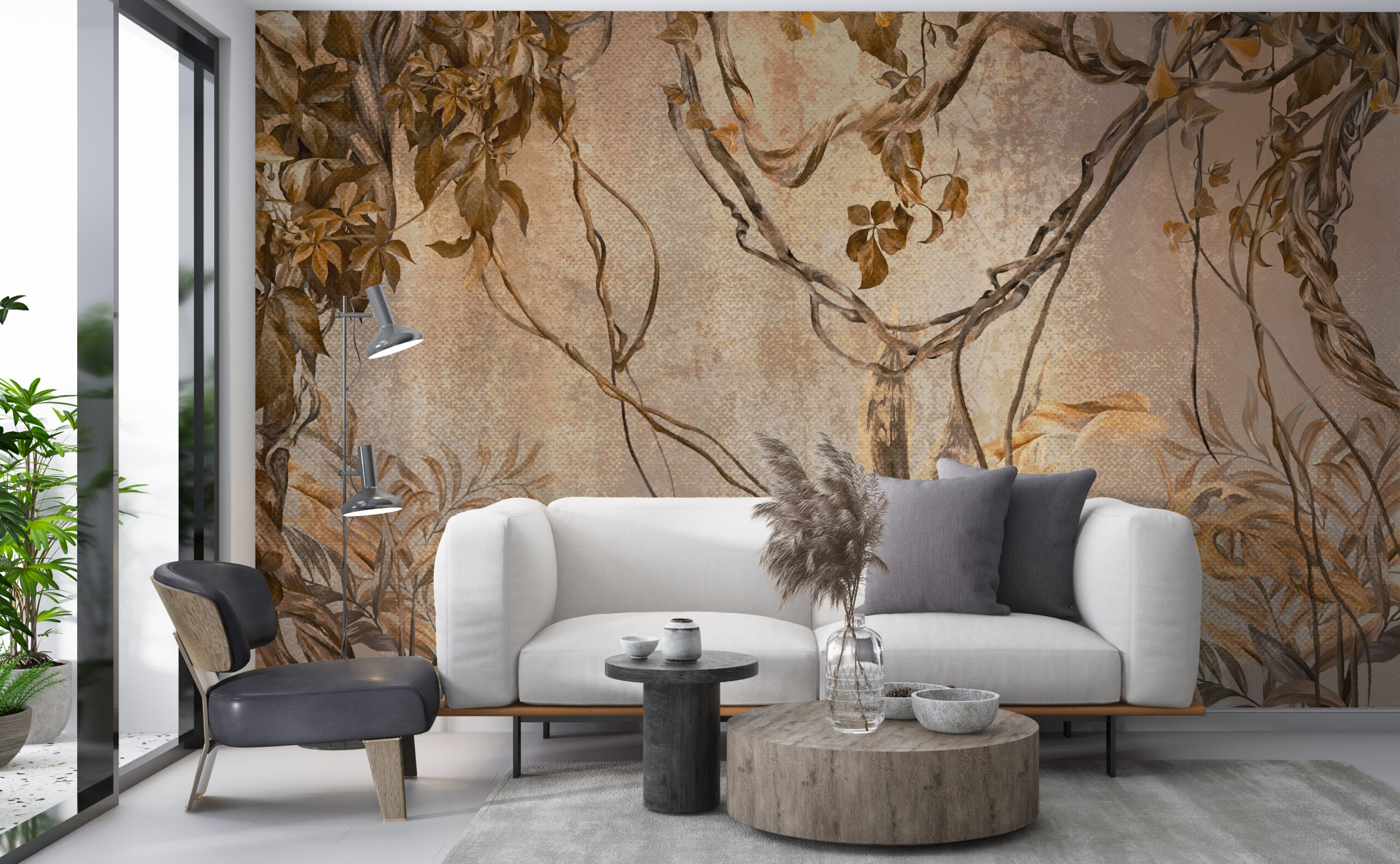 Zidni zid egzotičnih penjača