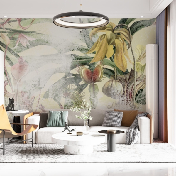 Zidni zidni zid Biljna egzotika