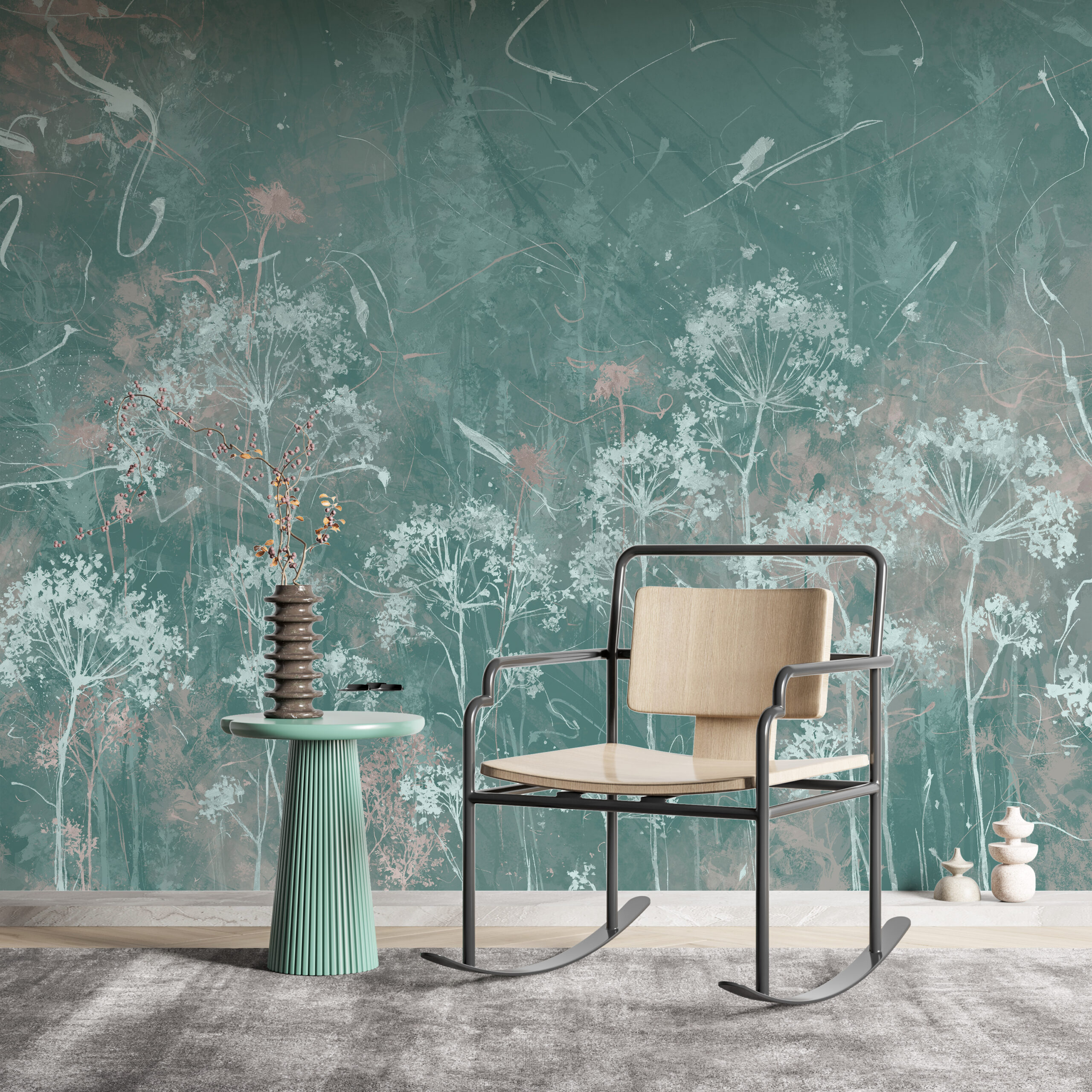 Zidni mural Livada u zelenom