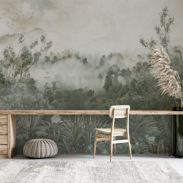 Zidni mural Planina u tropskom grmlju