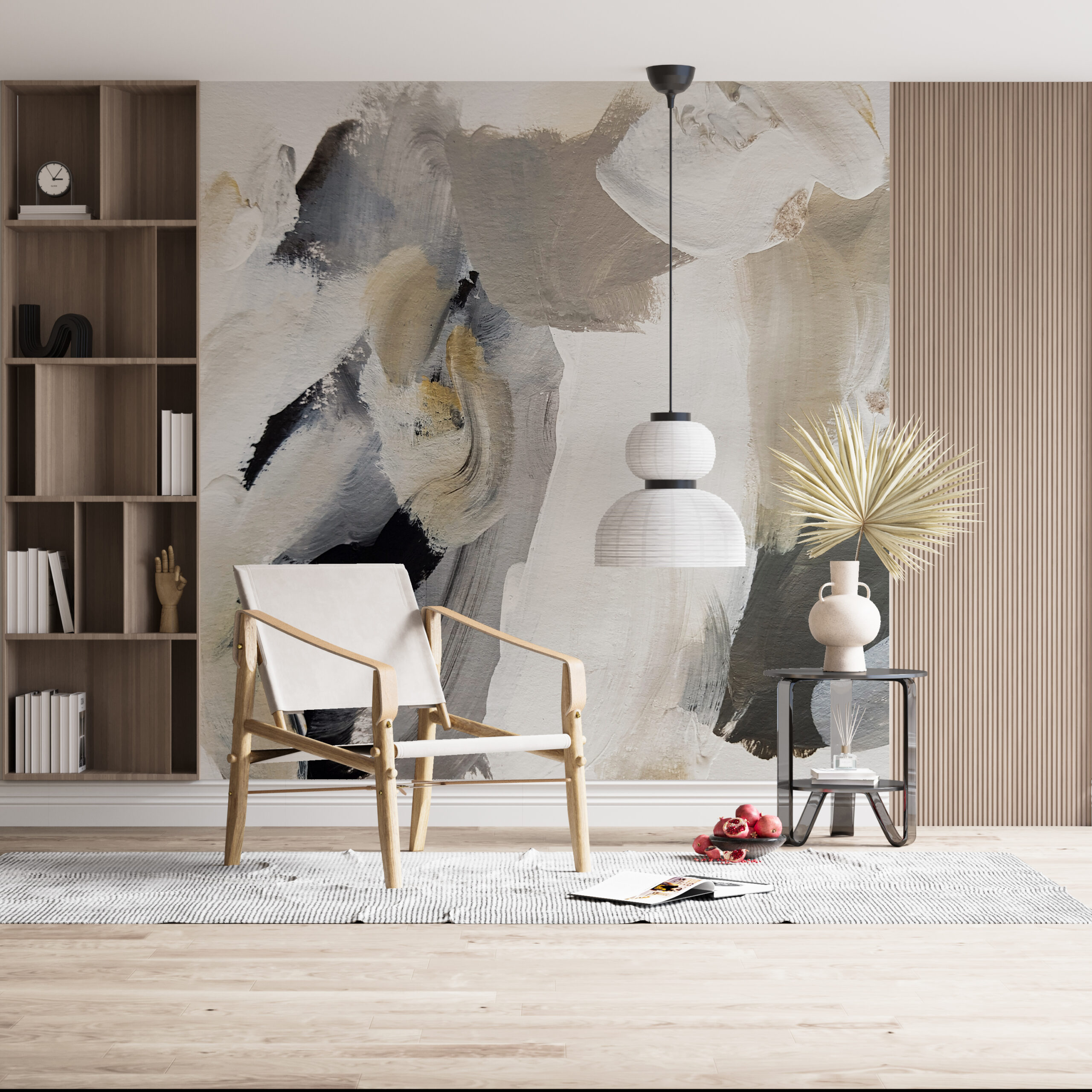 Svijetli apstraktni zidni zid