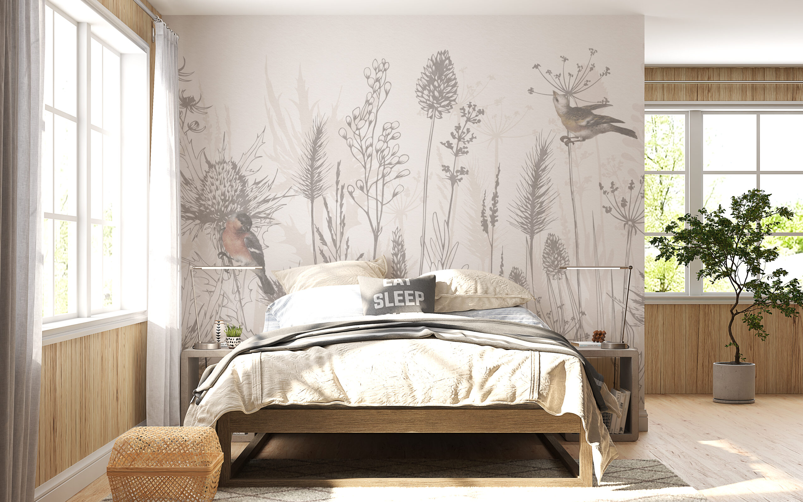 Zidni mural Svijetla livada