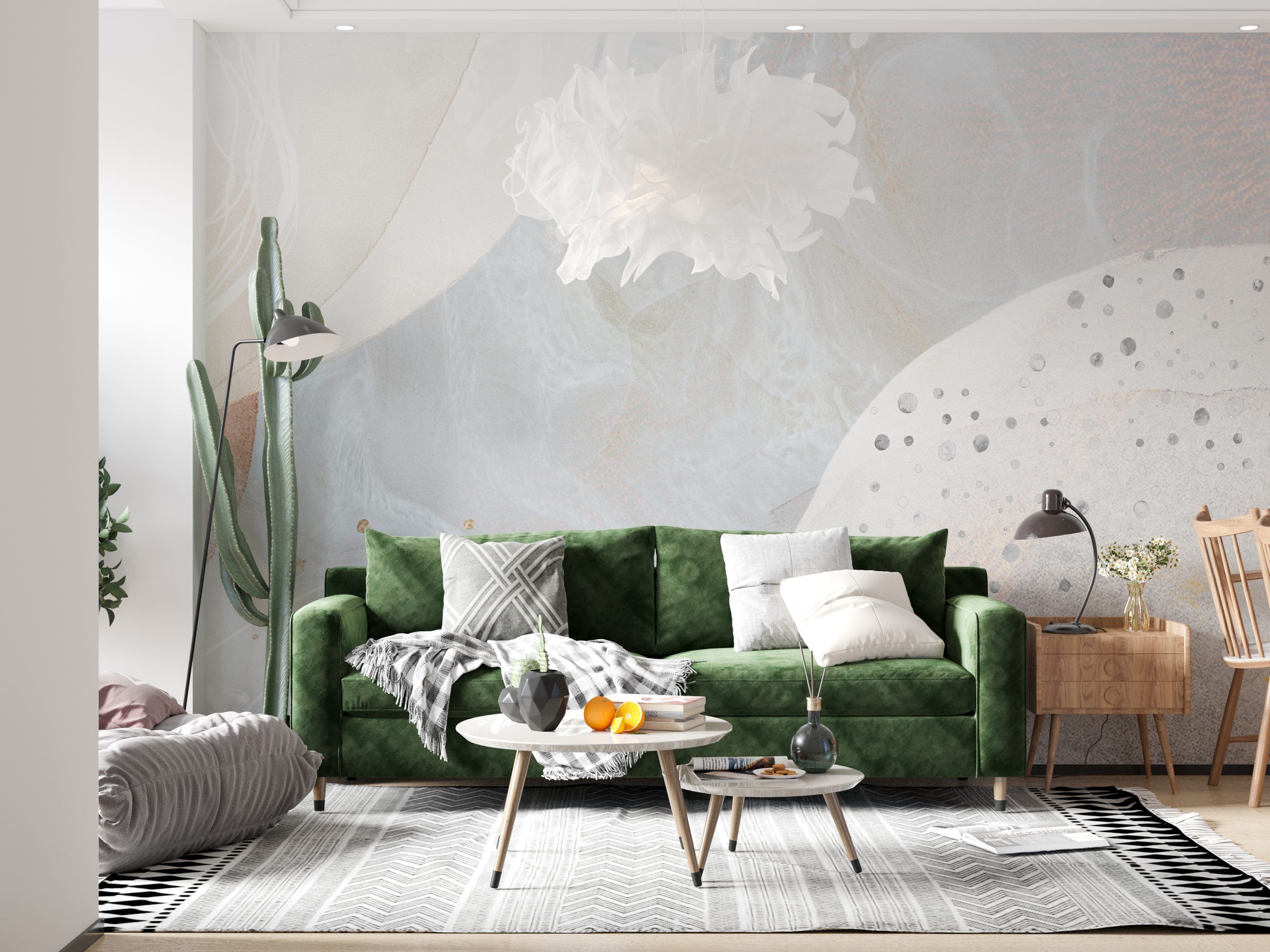 Zidni zidni zid svijetlih boja