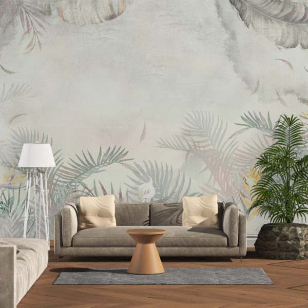 Zidni mural svijetlog neba