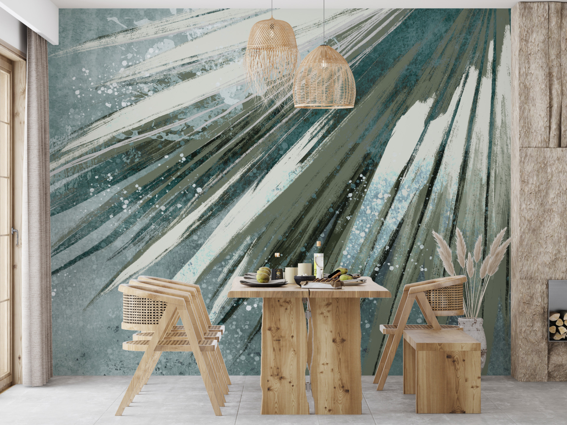 Zidni mural Bright Rays