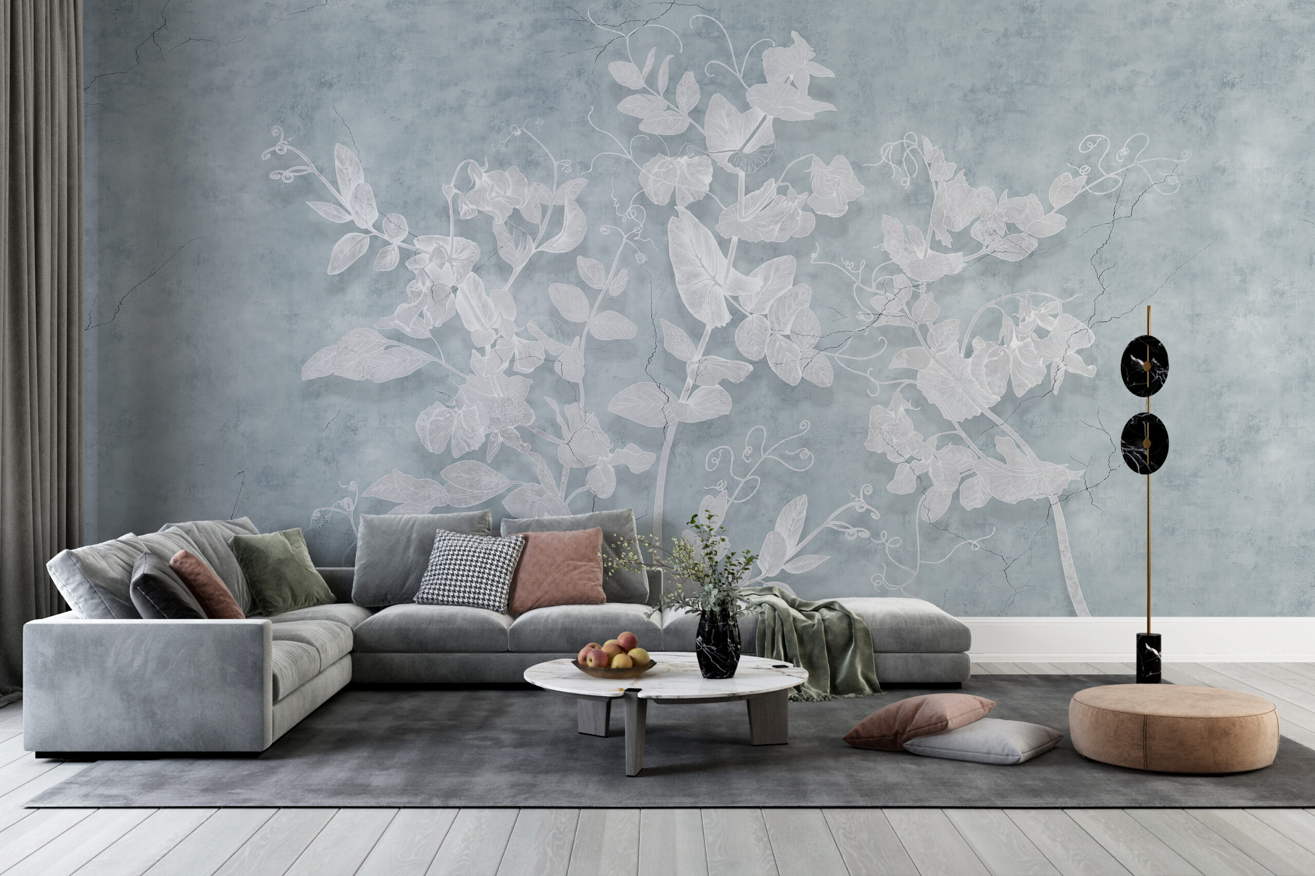 Zidni mural Light Ivy