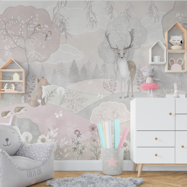 Zidni mural Svijetla šuma