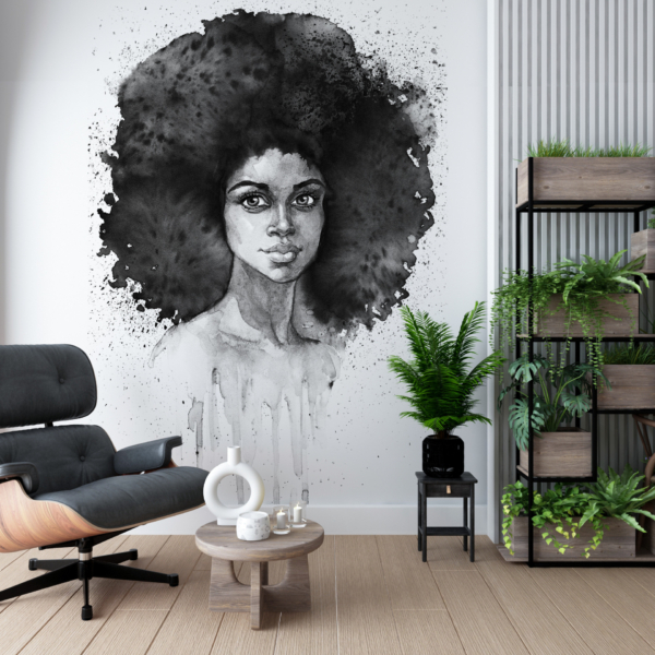 Zidni mural njezine kose