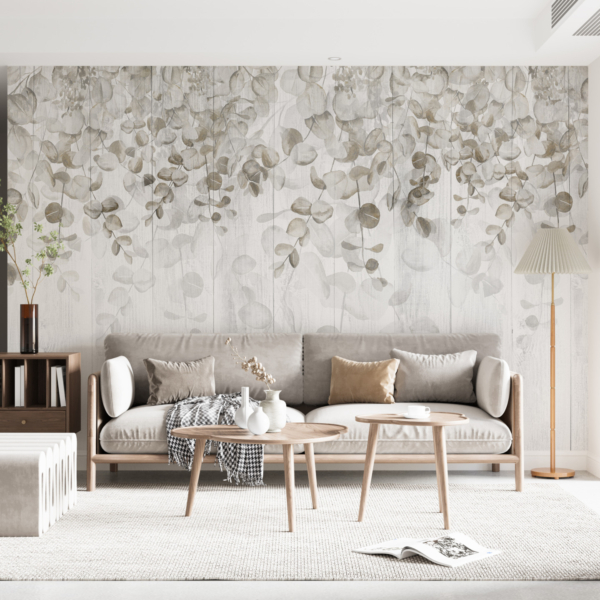 Judin srebrni zidni mural