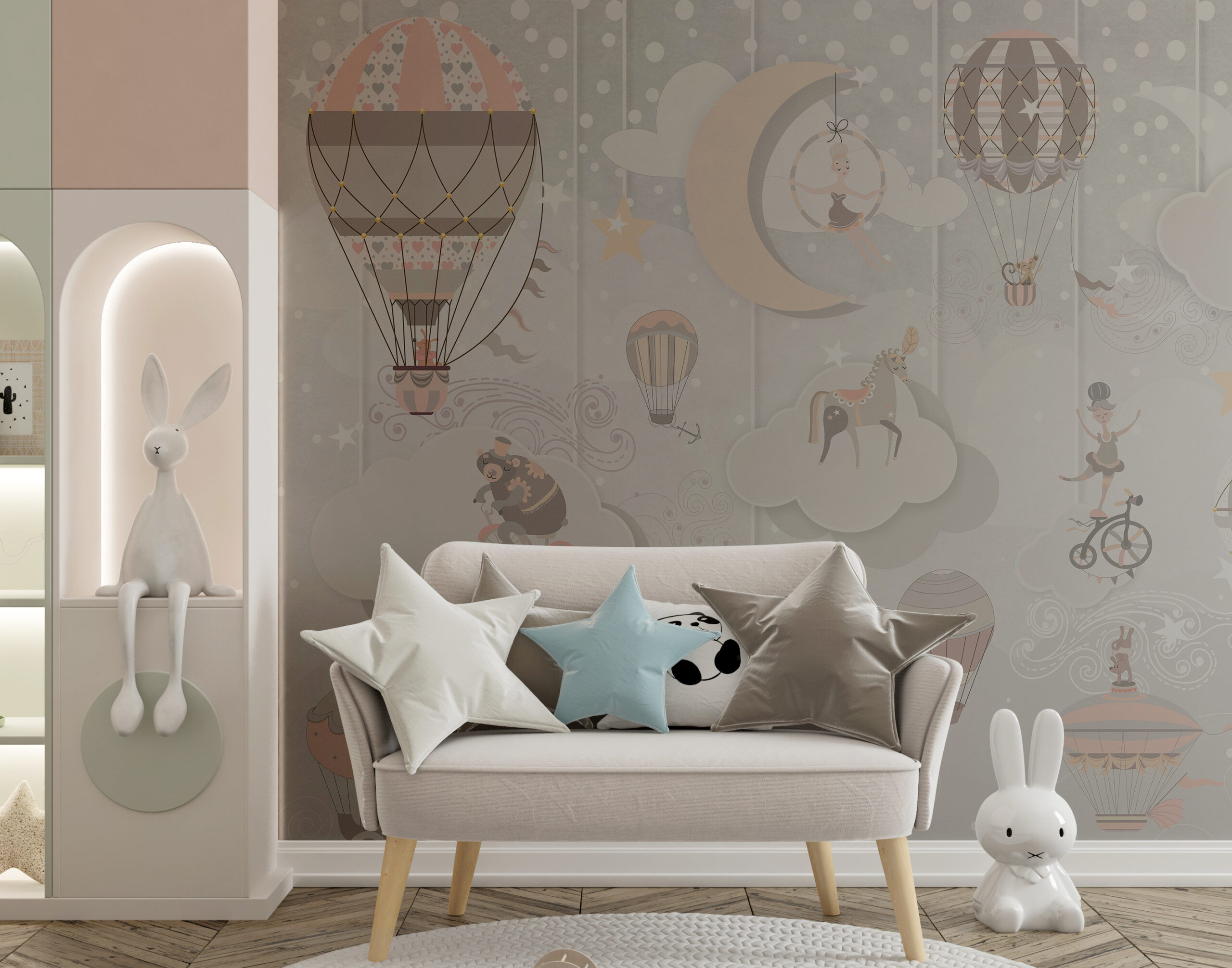 Zidni zidni zid za vrtuljak za djecu