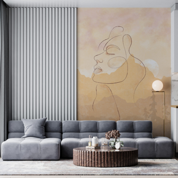 Zidni mural Žena u planinama