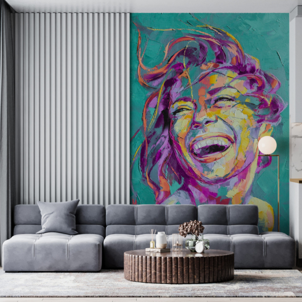 Zidni mural šarene djevojke