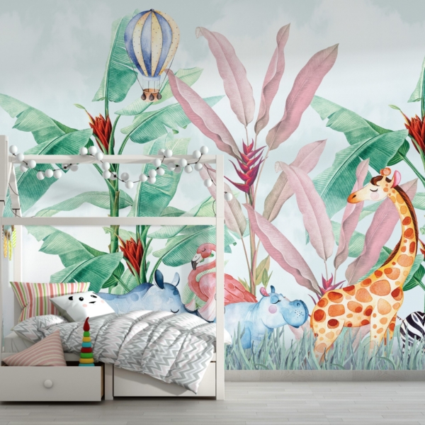 Šareni zidni mural za djecu