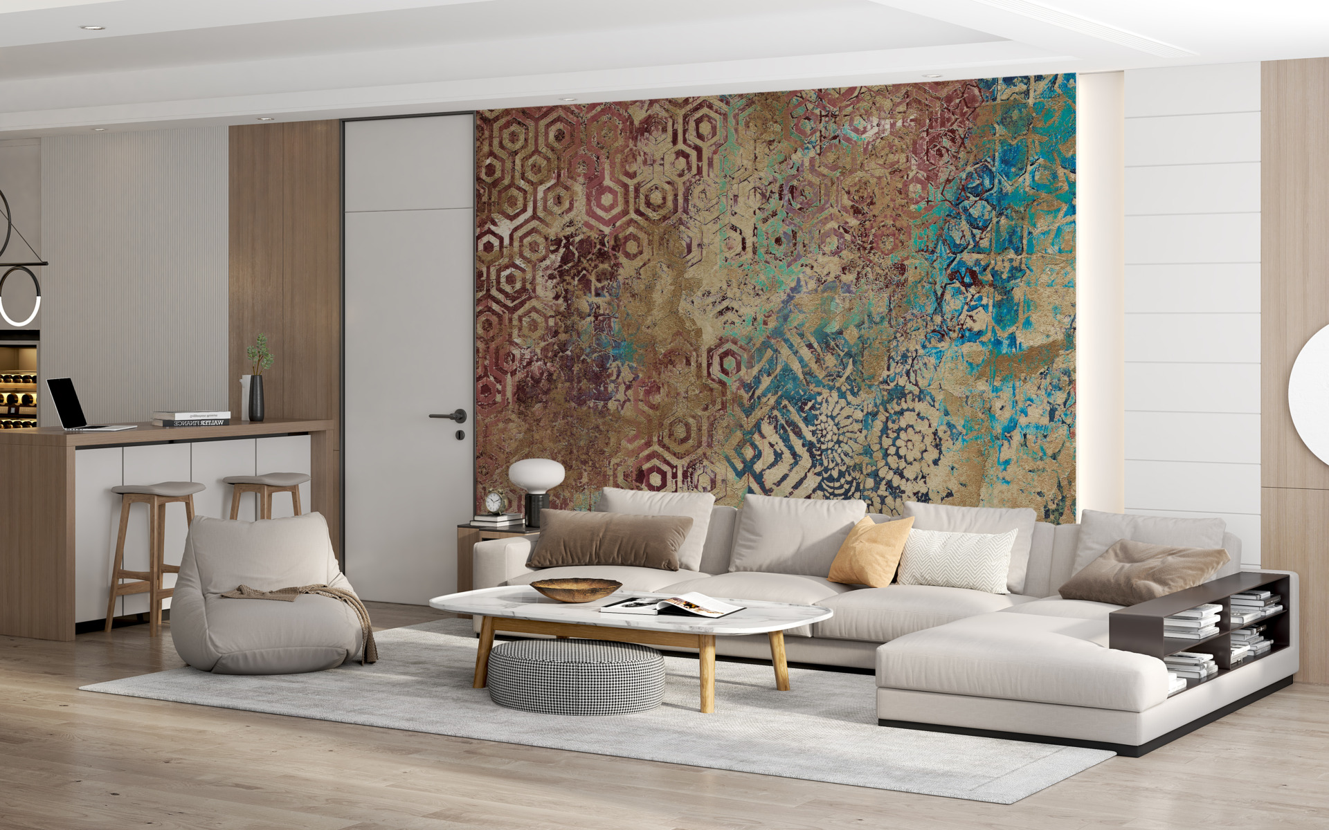 Zidni mural Šareni mozaik u Disappear