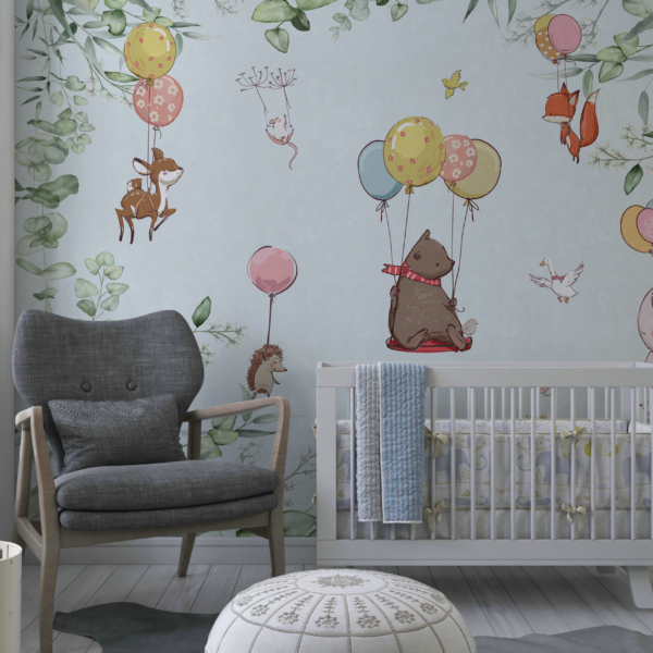 Zidni mural Šarene životinje