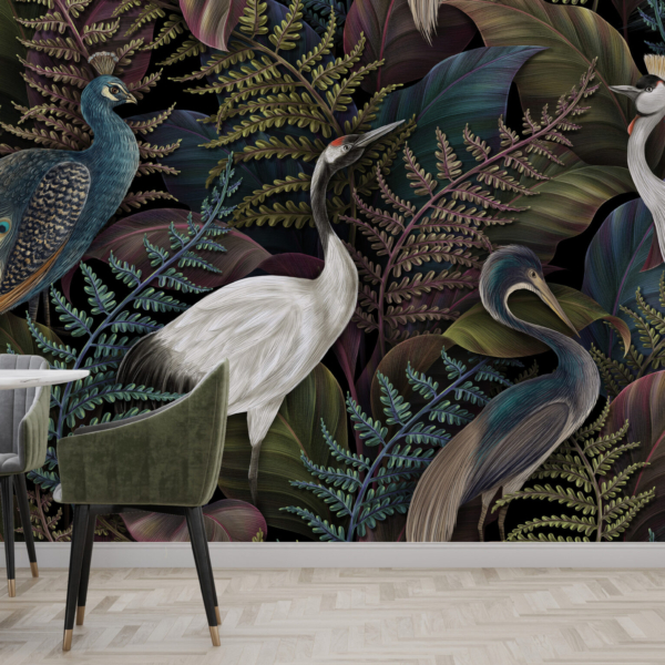 Zidni mural Royal Birds