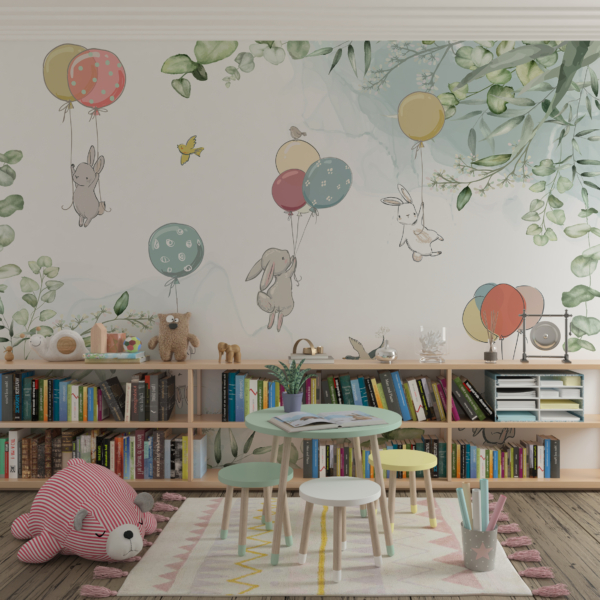 Zidni zidni zidni zečevi i baloni