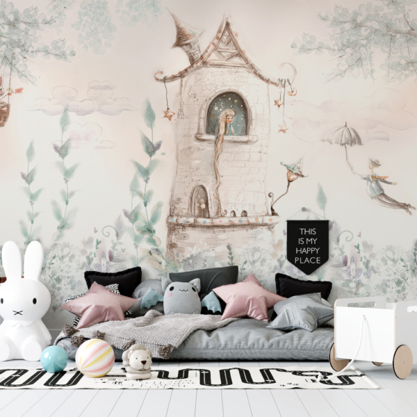 Zidni mural Princeza u kuli