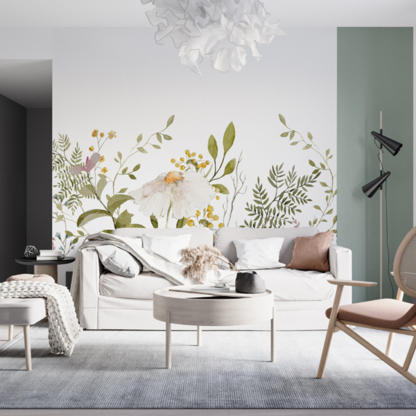 Zidni zidni zid cvijeta kamilice