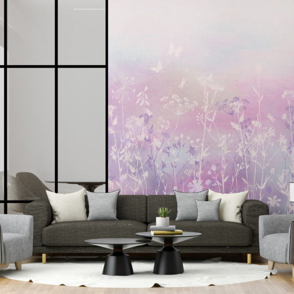 Foto pozadina Divlje cvijeće u ružičastoj boji