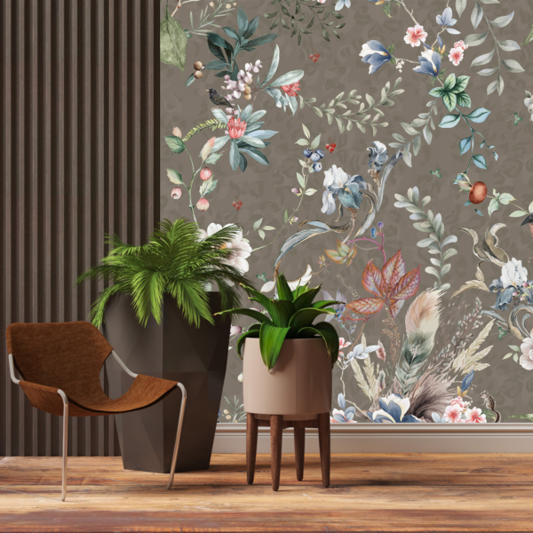 Zidni mural Cvijeće i bobice