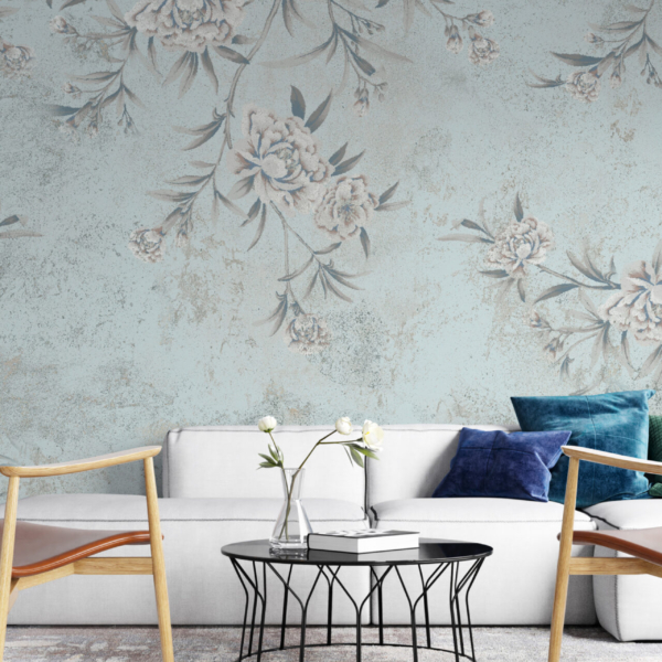 Foto tapete Cvijeće u plavoj boji