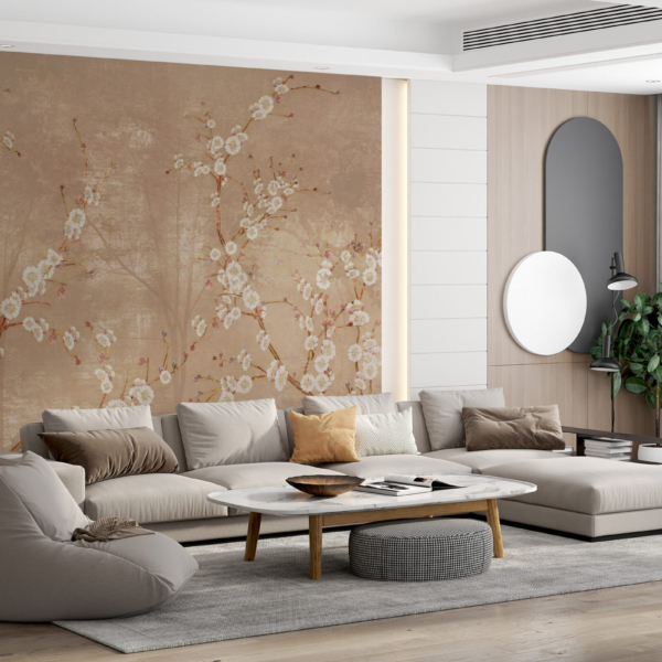 Foto tapete Cvijeće u smeđoj boji