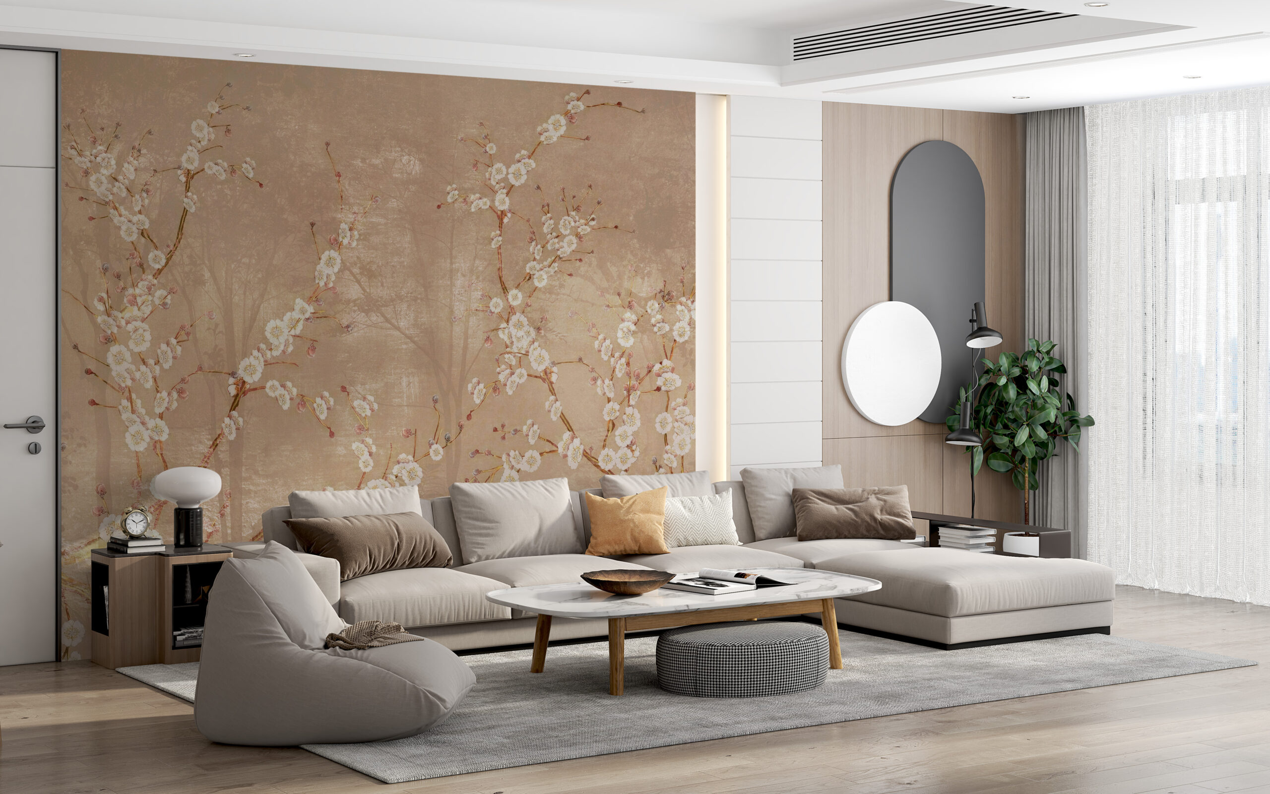 Foto tapete Cvijeće u smeđoj boji