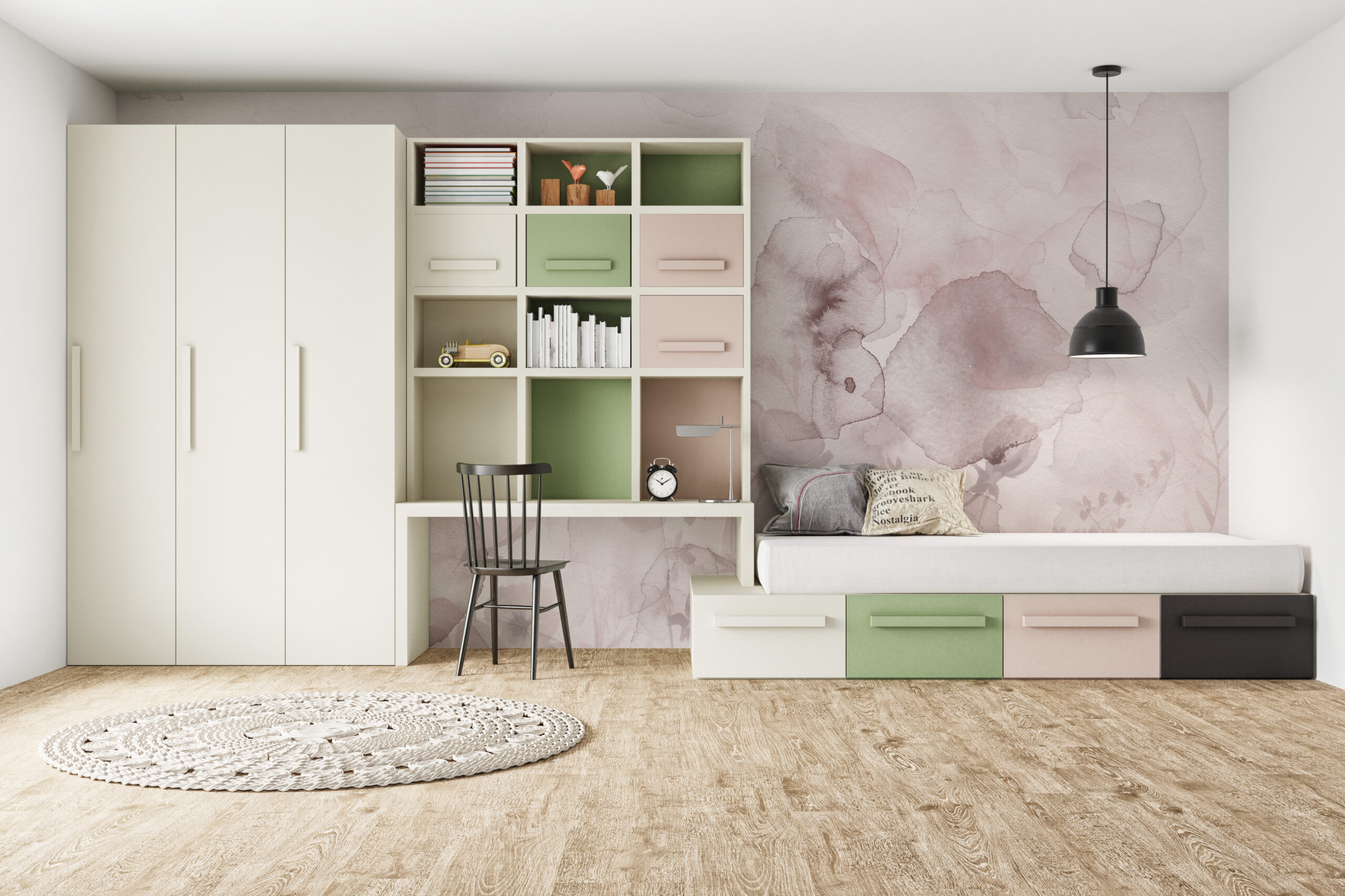 Zidni mural livade različka