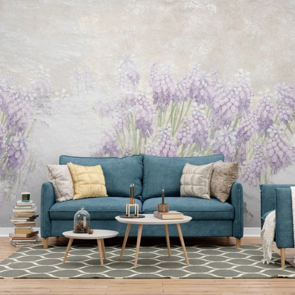 Zidni mural Livada cvjetajućih gljiva