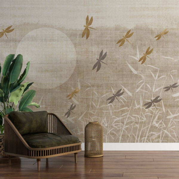 Zidni mural Livada na platnu