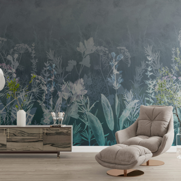 Zidni zidni zid Livada u 3D