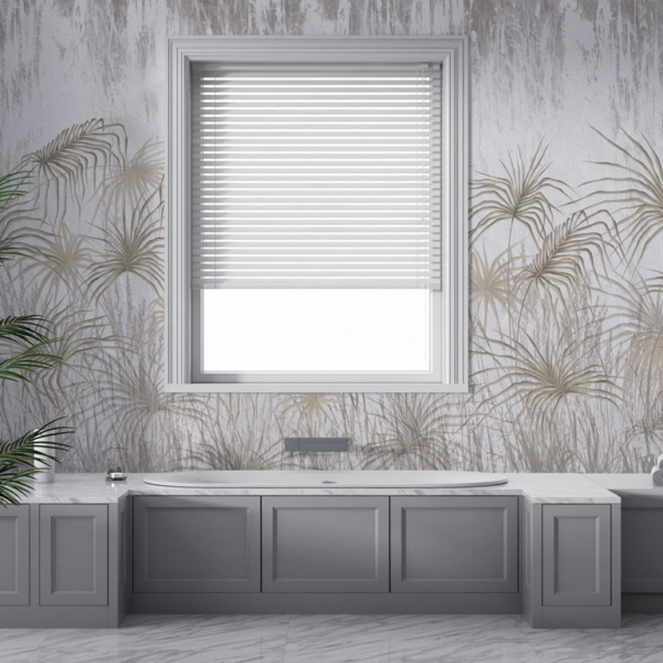 Zidni zidni mural od tropskog palminog lišća