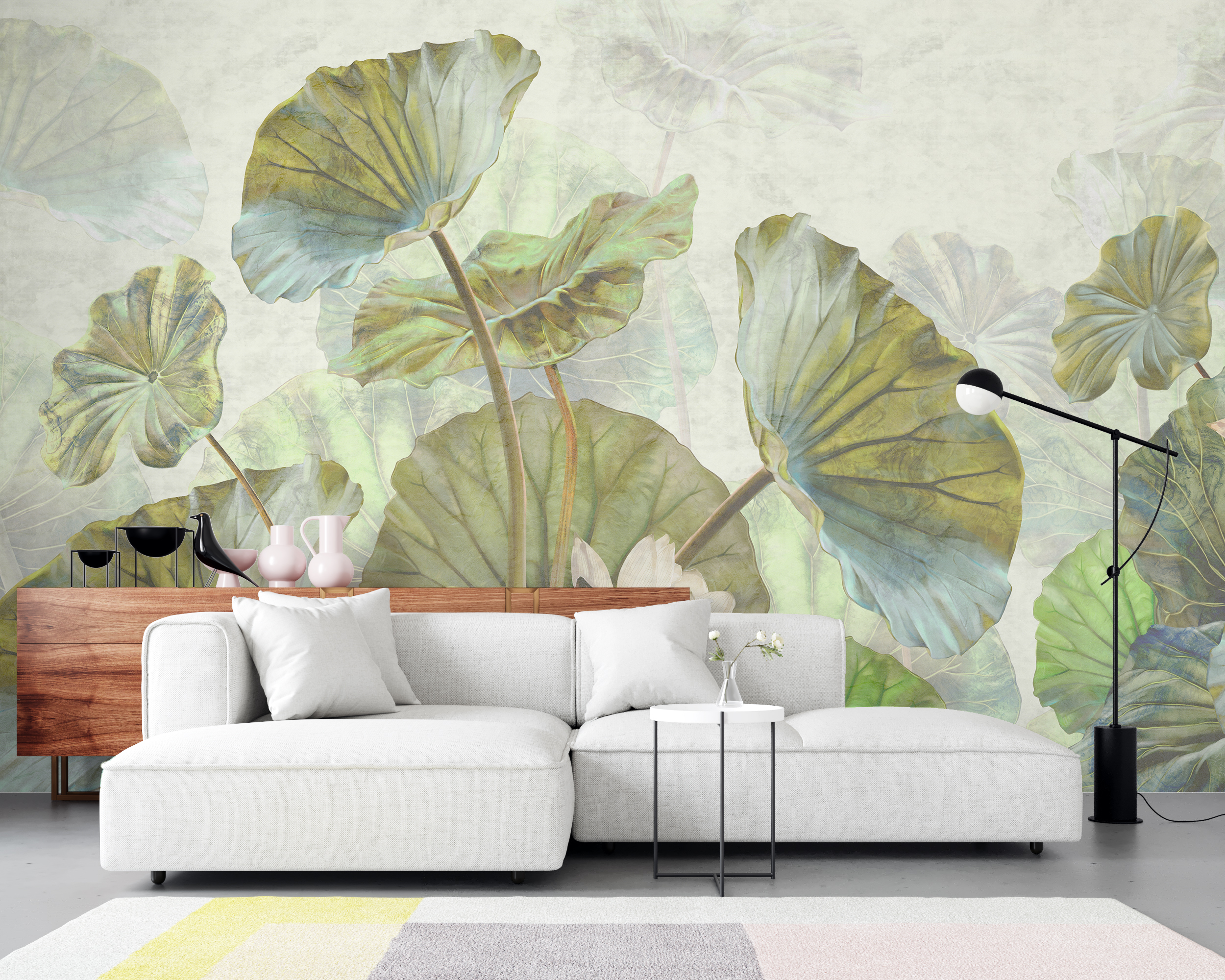 Zidni mural Šuma vodenog lišća